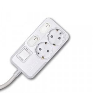 하이윤 탭스온 2구 16A 메인 개별스위치 멀티탭  1.5m