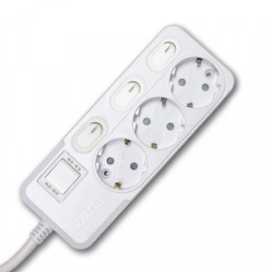 하이윤 탭스온 3구 16A 메인 개별스위치 멀티탭  3m