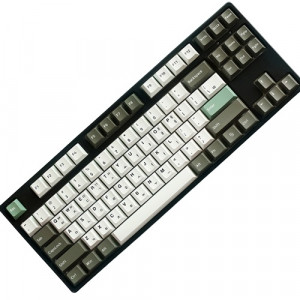 몬스타기어 몬스타기어 닌자87PRO 풀윤활 커스텀 키보드 블랙 (흑임자라떼, 적축)