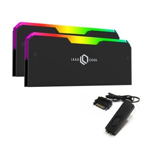 LEADCOOL RH-1 EVO ARGB 메모리 방열판 블랙 KIT 2PACKController