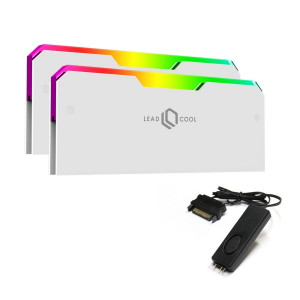 LEADCOOL RH-1 EVO ARGB 메모리 방열판 화이트 KIT (2PACK/Controller)
