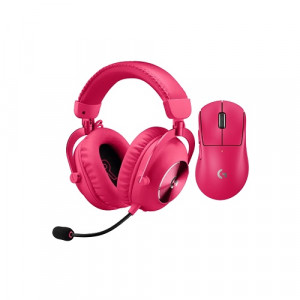 로지텍 G PRO X SUPERLIGHT 2 DEX + PRO X 2 무선 마우스 헤드셋 세트 (핑크) 씨알텍