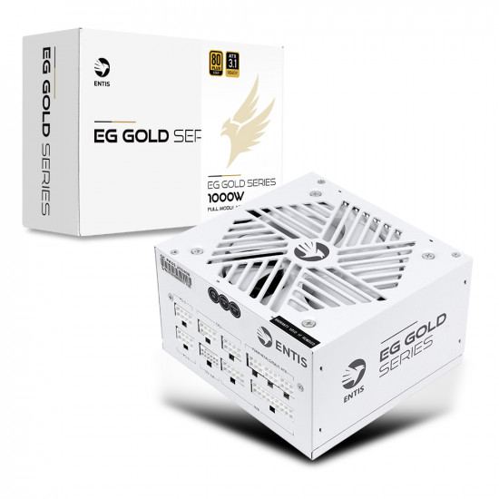 엔티스 EG 1000W 80PLUS골드 풀모듈러 ATX3.1 화이트