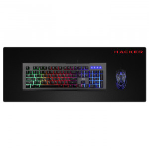 앱코 앱코 HACKER KM700 게이밍 키보드 마우스 장패드 세트 (블랙)