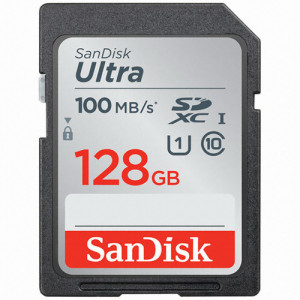 Sandisk SDXC CLASS10 UHS-I Ultra 100MBs 128GB