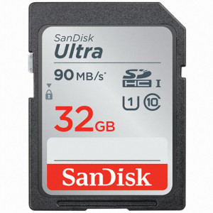 Sandisk SDHC CLASS10 UHS-I Ultra 90MBs 32GB