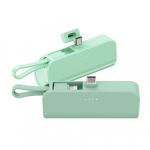 ANYZEN 일체형 미니 보조배터리 AP-D1004-CHL 5000mAh 8핀C타입 케이블