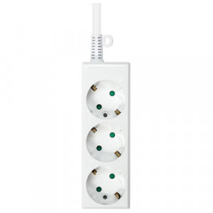 동양전자산업 DYM-G3F 3구 접지 멀티탭 화이트 1.5M  1EA