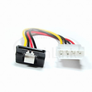 MachLink IDE-SATA 전원 ㄱ자 변환 Lock 케이블 젠더 15cm ML-ISP-915