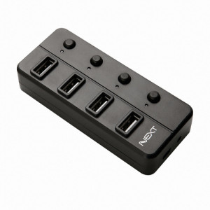 이지넷유비쿼터스 4포트 USB2.0 허브NEXT-704UH 무전원