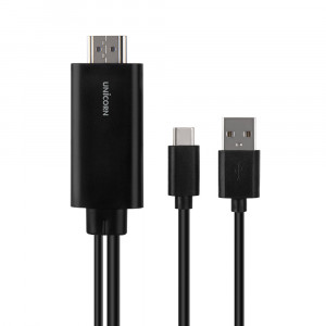 서진네트웍스 UNICORN Type C to HDMI 미러링 케이블 MHL1100C 1.8m