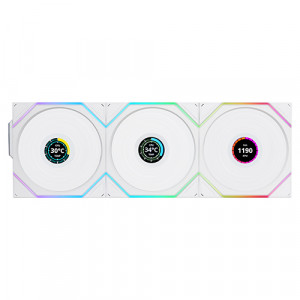 리안리 UNI FAN TL Wireless LCD 120 리버스 (3팩, 화이트)