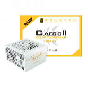 마이크로닉스 Classic II 850W 80PLUS GOLD 풀모듈러 ATX 3.1 PCIE5.1 화이트