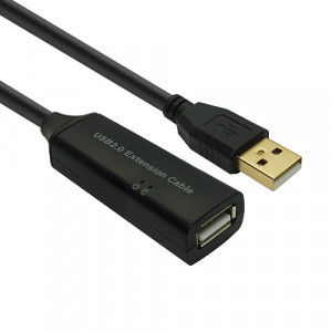 대원TMT USB 2.0 무전원 리피터 연장 케이블 15M DW-USBE-15M
